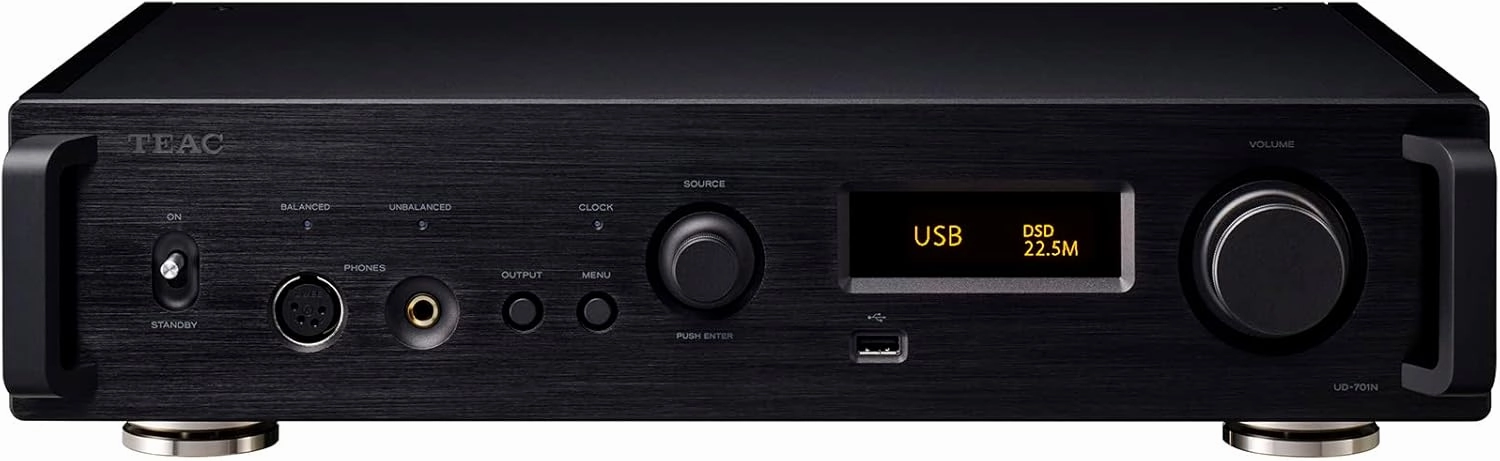 TEAC UD-701N USB DAC/Network Player, Black network audio player,digital streamer,audio file player,