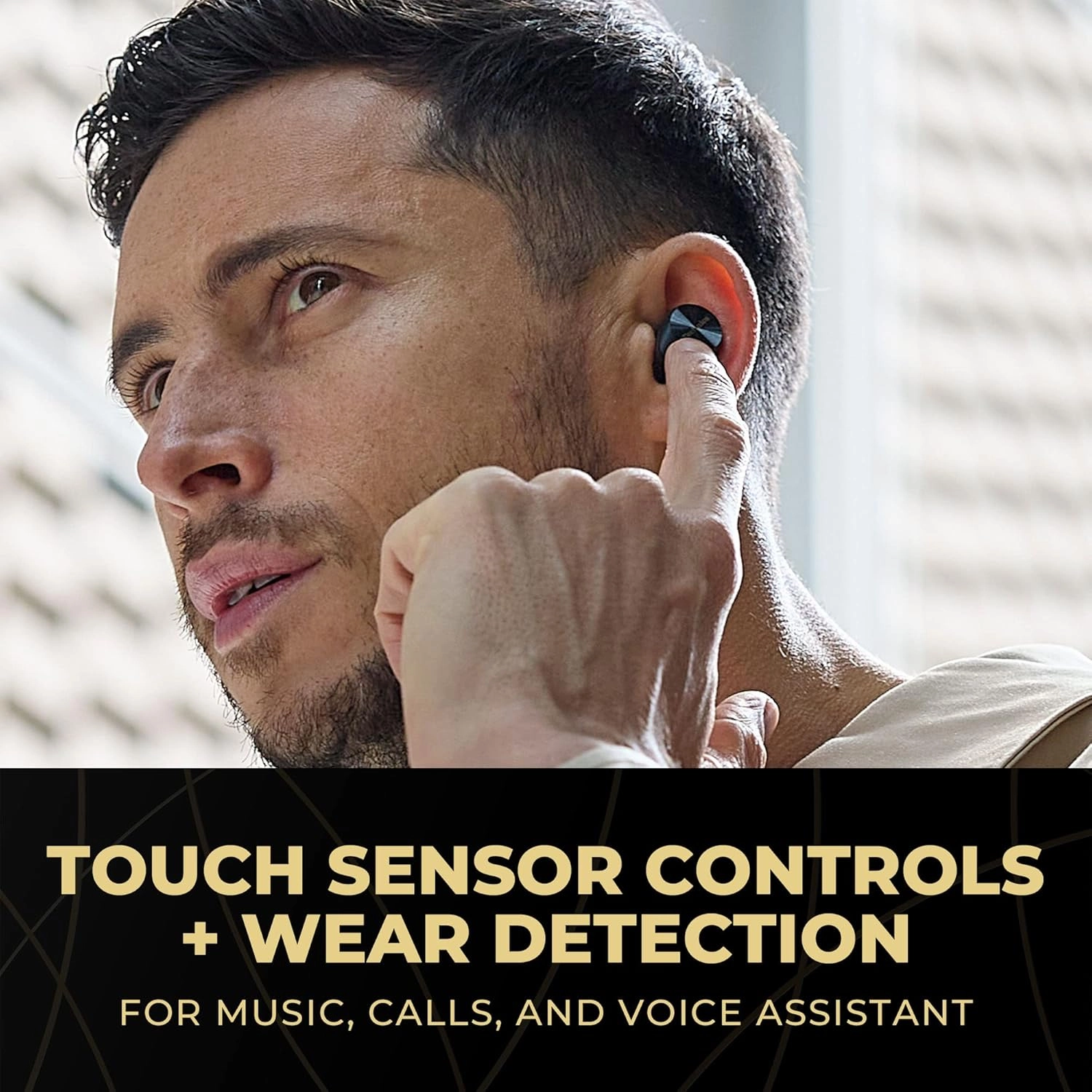 Technics Premium Hi-Fi True Wireless Bluetooth Earbuds with Advanced Noise Cancelling, 3 Device Multipoint Connectivity, Wireless Charging, Hi-Res Audio   Enhanced Calling - EAH-AZ80-K (Black)
