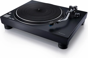 Technics Turntable, Premium Class HiFi Record Player with Coreless Direct, Stable Playback, Audiophile-Grade Cartridge and Auto-Lift Tonearm, Dustcover Included  SL-100C, Black (SL-100C-K) direct-drive turntable,DJ turntable,hi-torque vinyl deck,