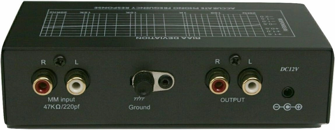 Technolink TC-750 Audiophile RIAA Phono Preamp, 85dB S/N, Black or Silver, Your Choice (Black w/ 1000mA Adaptor Upgrade) phono preamp,turntable amplifier,record player preamp,