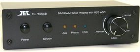 Technolink TC-756USB RIAA Moving Magnet Phono Preamp with AUX Input and USB (Computer) Output phono preamp,turntable amplifier,record player preamp,
