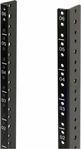 Tecmojo 6U Vertical Rack Rail Pair Kit DIY Rack Rails Kit, 12-24 Screws Included to Mount Equipment, Tapped Hole music server,hi-fi media server,digital audio storage,