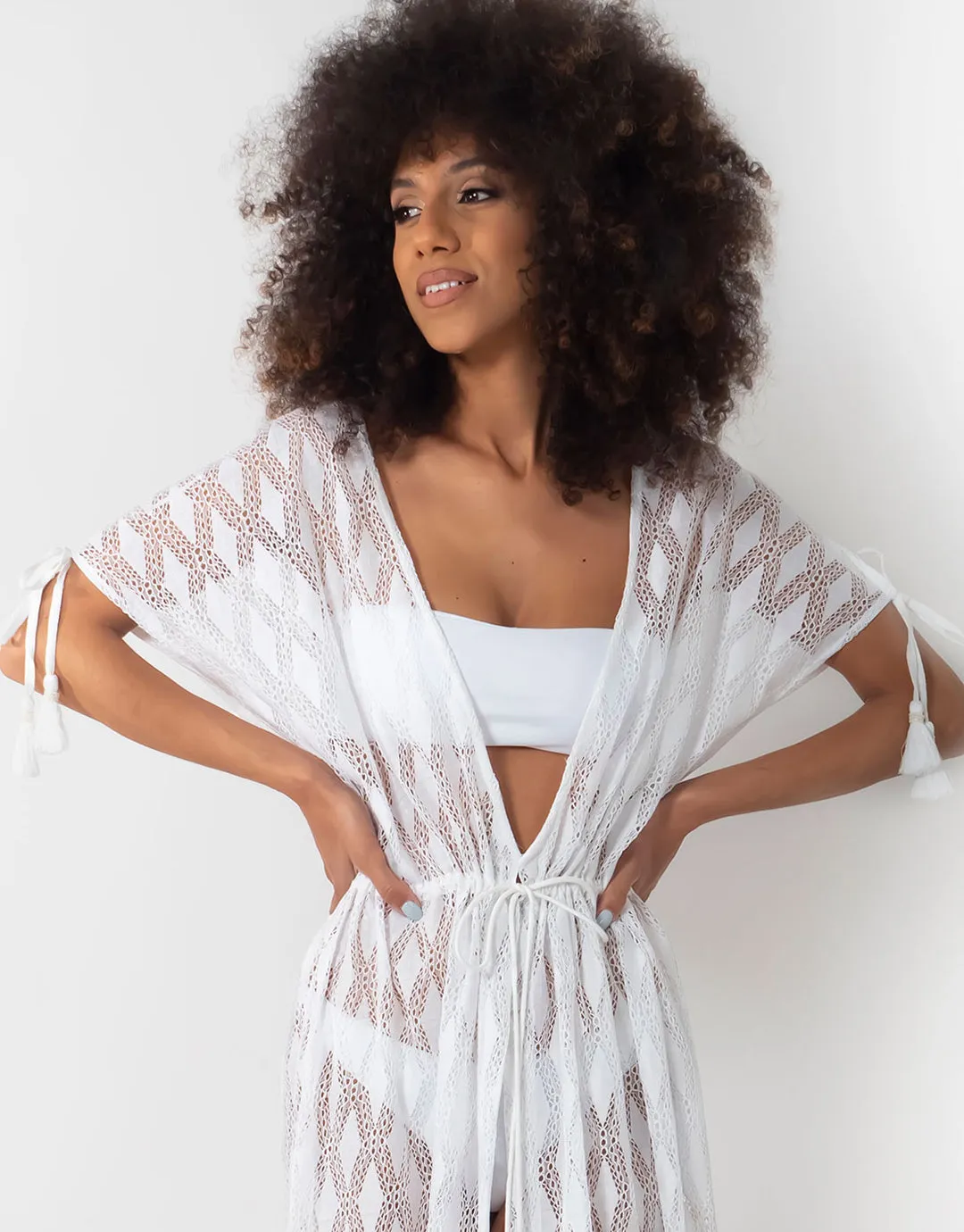 Temptation Kaftan - White