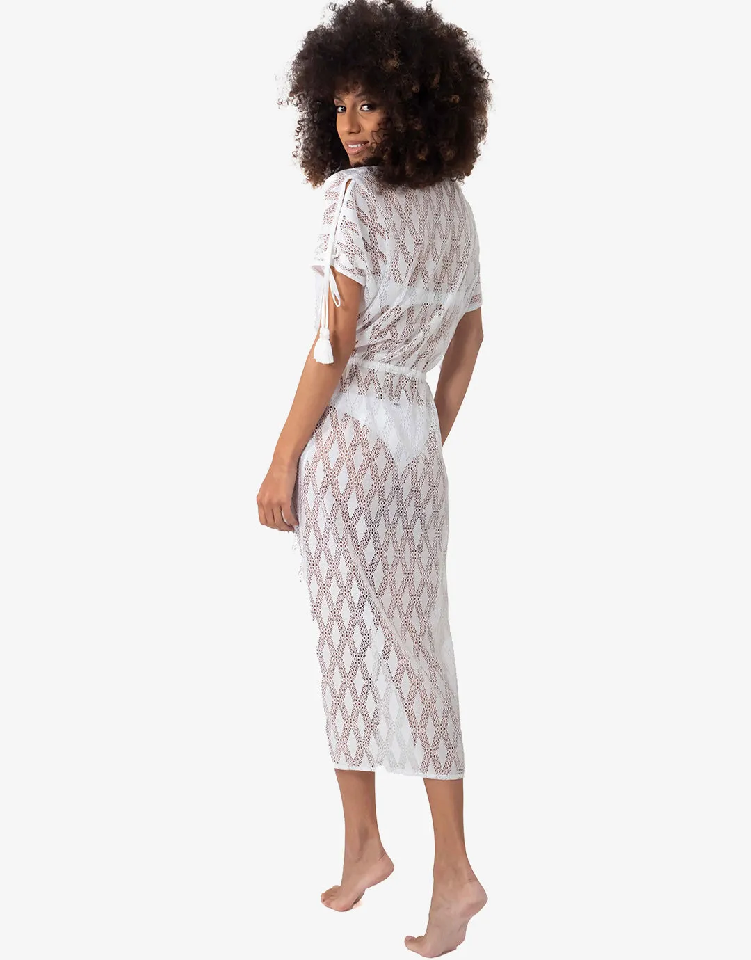 Temptation Kaftan - White