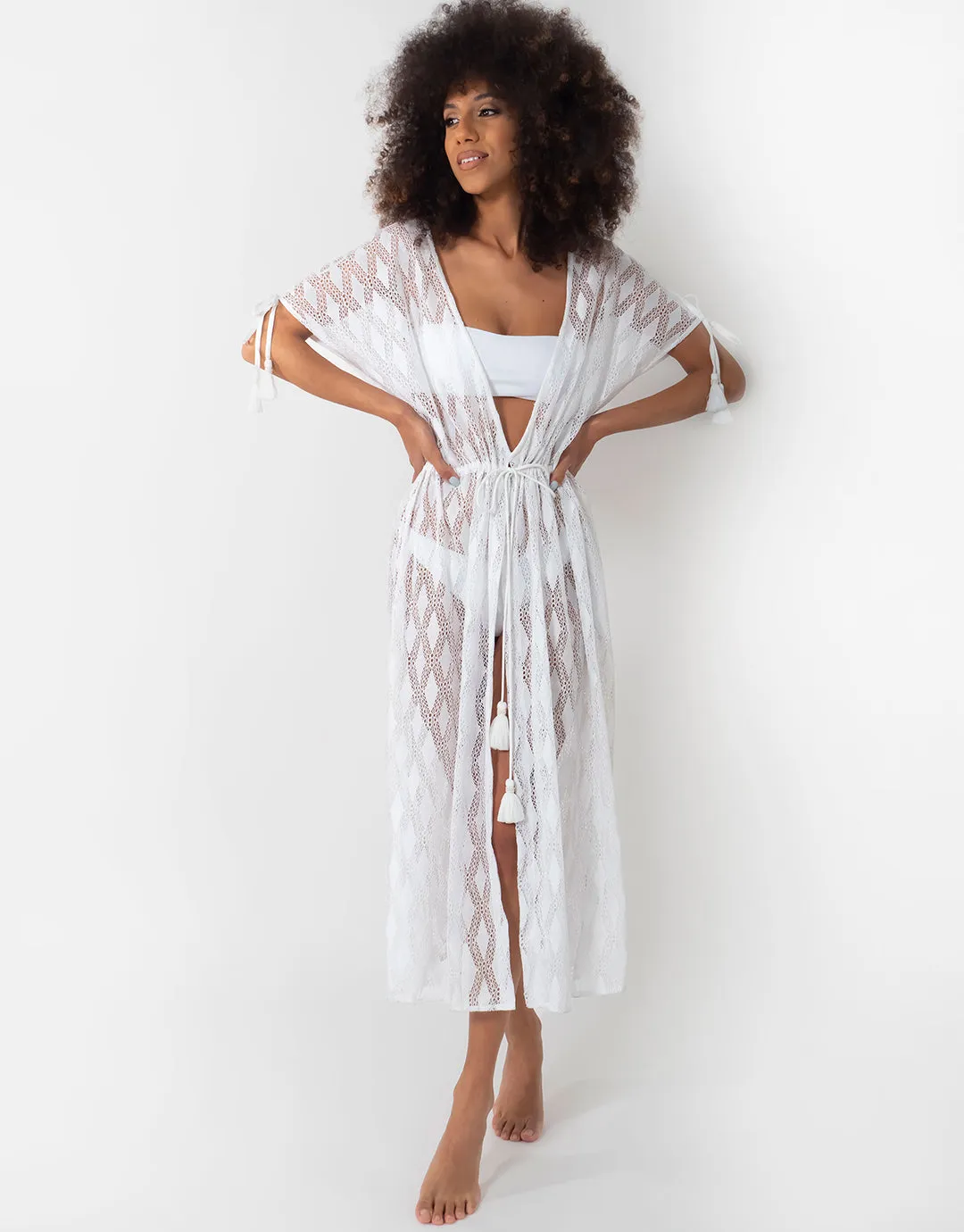 Temptation Kaftan - White