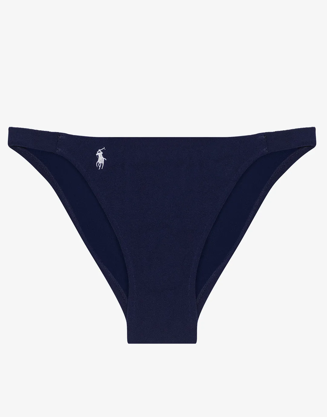 Terry Side Tab Devin Hipster Bikini Pant - Navy Blue