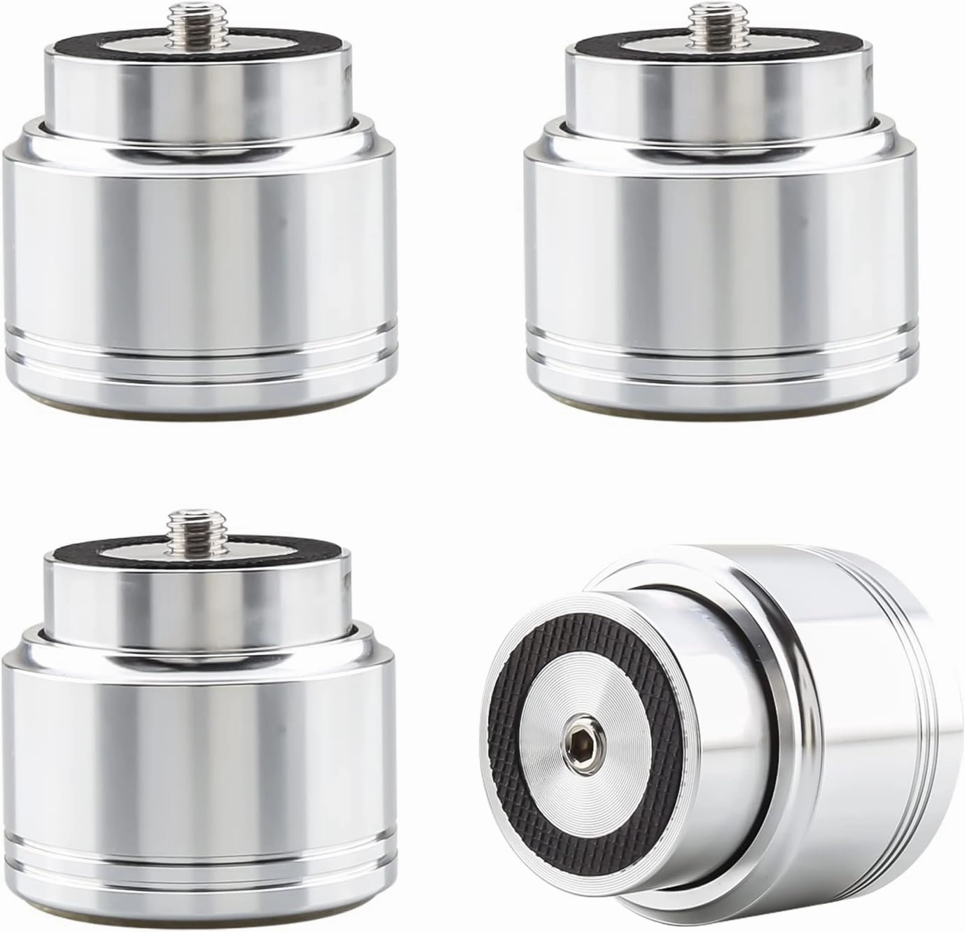 Tertullus 4pcs Aluminum Speaker Isolation Feet Sound Isolation Maglev Feet Speaker Stand Turntable Feet (48mm42mm) isolation pads,speaker feet,vibration dampeners,