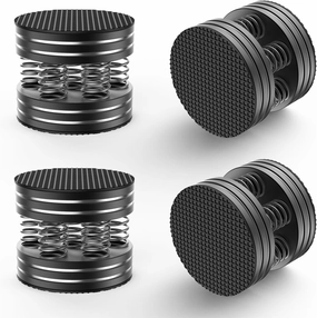 Tertullus Speaker Spikes 4PCS HiFi Spring Speaker Isolation Feet, Aluminum Non-Slip Shockproof Turntable Stand Feet for Audio,Speakers, Subwoofers, Home Theater, Turntable DAC Feet Pad (Black) isolation pads,speaker feet,vibration dampeners,
