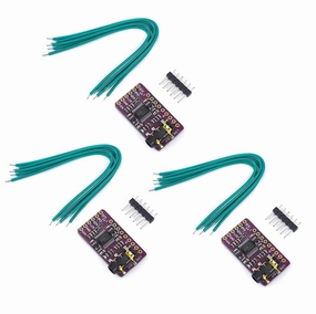Teyleten Robot PCM5102 PCM5102A AUX Stereo Digital Audio DAC Decoder Board Module Voice Module Player Module Digital-to-Analog Converter IIS I2S for Arduino Raspberry Pi (3PCS) DAC,USB audio converter,digital to analog converter,