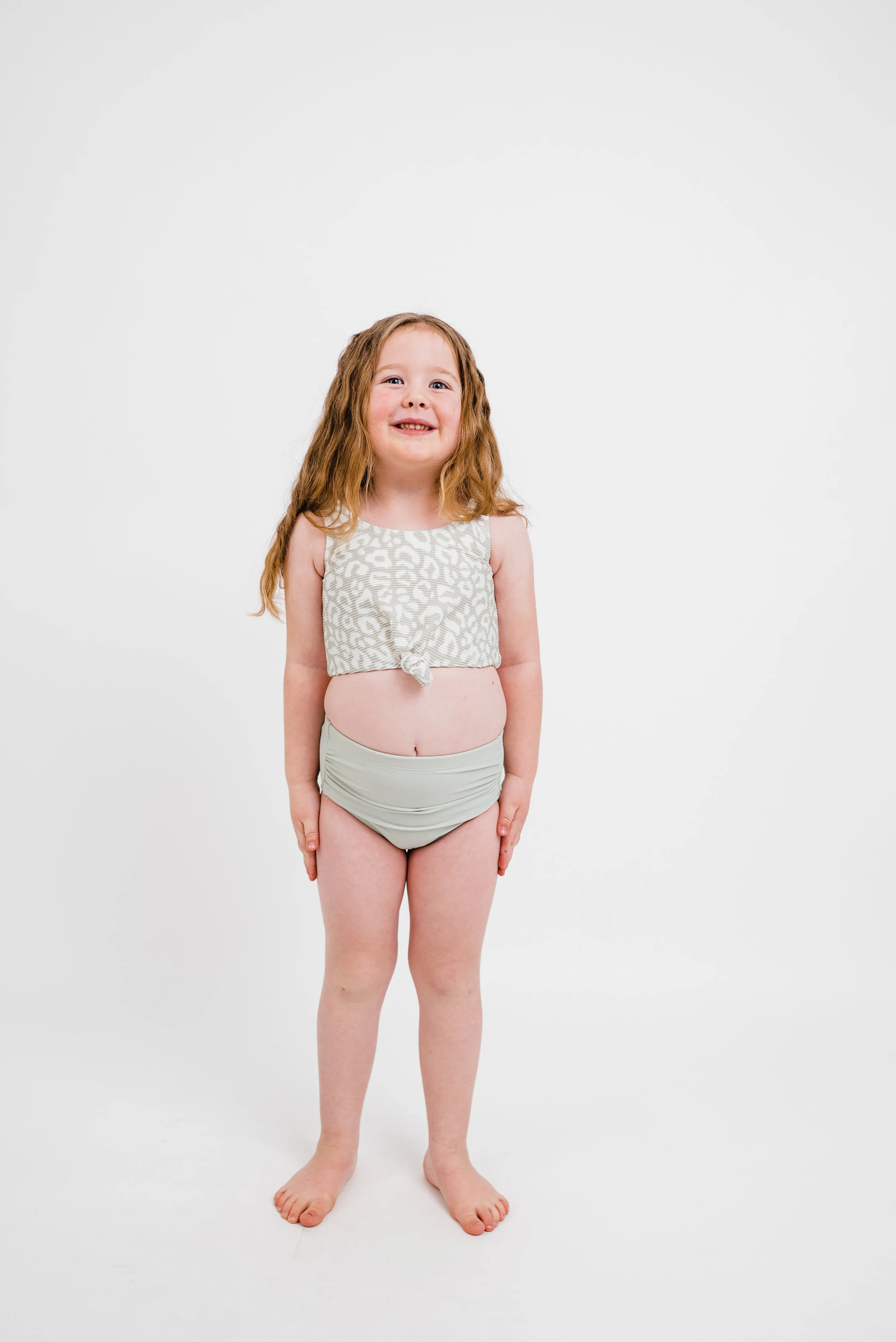 The Mini Traveler Top | Sage Leopard Print