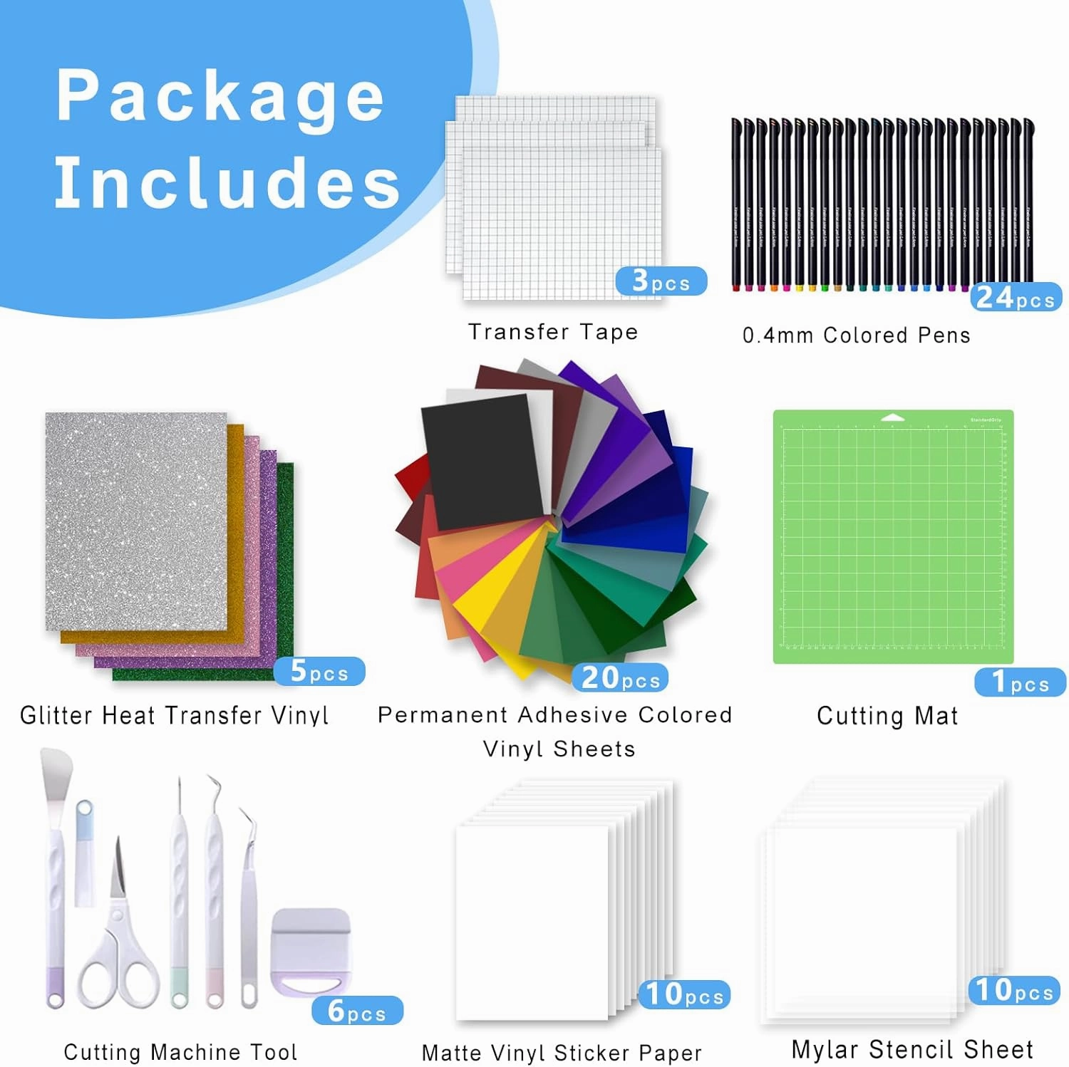The Ultimate Accessories Bundle for Makers and All Explore Air-80pcs Perfect Tools and Accessories Kit as Gifts,Instantly Create Amazing Crafting Projects
