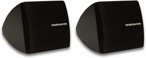 Theater Solutions TS30B Mountable Indoor Speakers Black Bookshelf Pair, 2.5 Inch (Pack of 2) bookshelf speakers,compact stereo speakers,hi-fi shelf speakers,