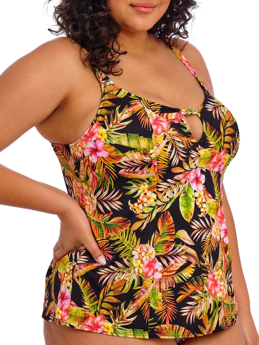 Tiger Valley Tankini Top - Black