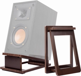 Tilted Desktop Speaker Stands Pair for 3"-5" Speakers, Starfavor Detachable Speaker Holder with Vibration Absorption Pads, Wooden Speaker Riser for Bookshelf Speaker, Studio Monitors (SS-02) speaker stands,monitor stands,floor speaker holders,