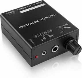 TNP Portable Headphones Amplifier Stereo Headphone Earphone Amp Volume Control Audio Booster with RCA Input 3.5mm 6.3mm Output Jack & Power Switch headphone amplifier,portable amp,desktop headphone amp,