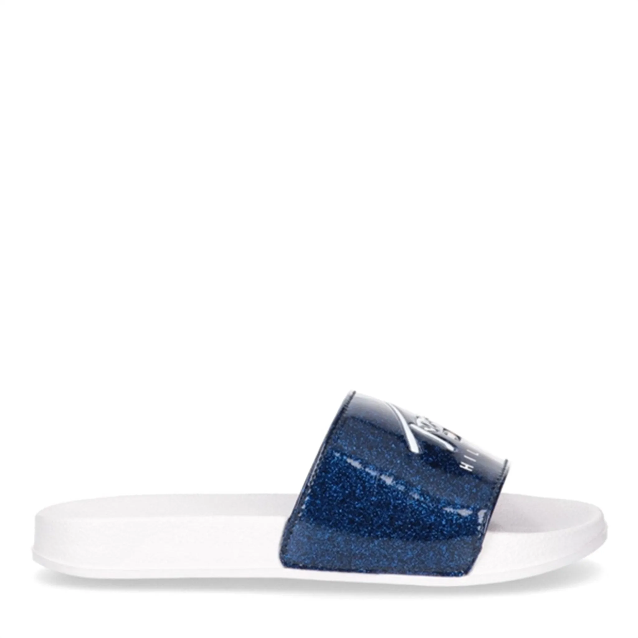 Tommy Hilfiger Flag Print Pool Slide Blue