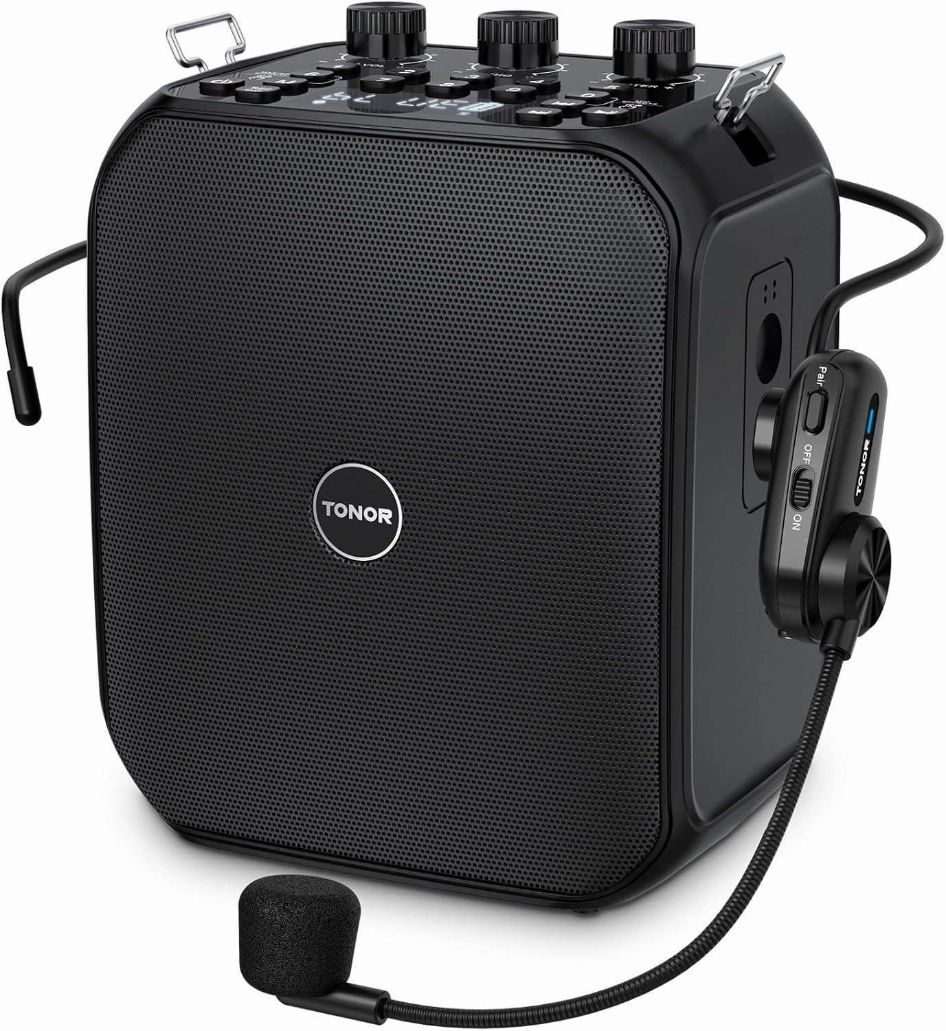 TONOR Voice Amplifier 50W, 6000mAh Rechargeable Bluetooth Personal PA System with Wireless Headset Mic & Waistband, Portable Megaphone Speaker for Classroom, Training, Teaching, Speech, Tour Guide K13 power amplifier,stereo amp,hi-fi power amp,