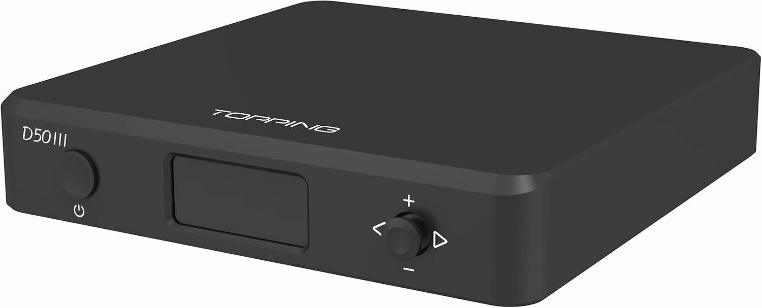 Topping D50 III Desktop HiFi DAC Preamplifier with Remote Control (Black)