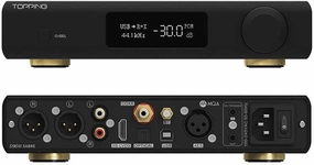 Topping D90III Sabre MQA-CD Full Balanced DAC Preamp with Dual ES9039SPRO, USB/Bluetooth/Optic/Coaxial/AES/IIS Input RCA/XLR Output Digital-Analog Audio Converter Desktop MQA Decoder (Black) DAC,USB audio converter,digital to analog converter,