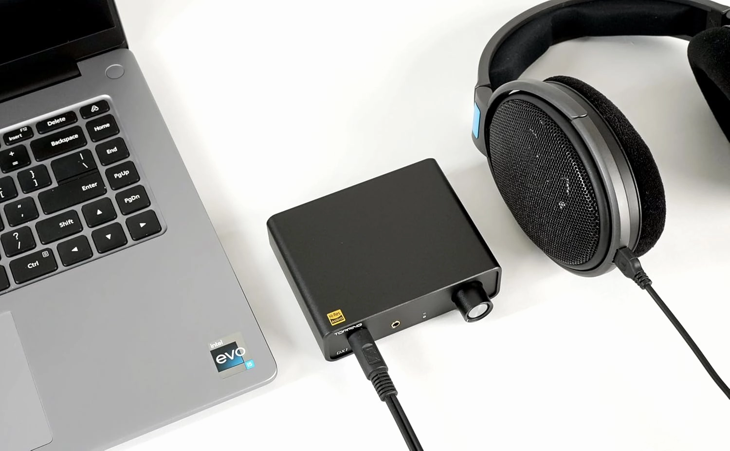 TOPPING DX1 Mini DAC & Headphone Amplifier, AK4493S Chip, 280mW x2, Supports DSD256 PCM384, 6.35mm & 3.5mm Outputs, Discrete LNRD for Windows, MAC, iOS, Android, HiFi Audio (Black)
