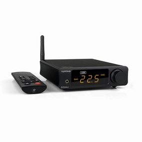 TOPPING DX3 Pro  ES9038Q2M DAC, Bluetooth/USB/Optical/Coaxial to RCA/3.5mm Headphone Output 1800mW*2, DSD512 PCM32Bit/768kHz Hi-Res Audio DAC, Digital-Analog Converter (Black) DAC,USB audio converter,digital to analog converter,