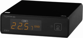 TOPPING E30 II Lite Hi-Res Audio DAC Preamp  AKM AK4493S Chip, Supports DSD512 & PCM768kHz, Ultra-Low Jitter, Coaxial/Optical Input, Remote Control, Digital Audio Converter (E30 II Lite - Black) DAC,USB audio converter,digital to analog converter,
