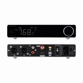 TOPPING E70 Velvet - High-Performance DAC with AK4499EX, Bluetooth 5.1 LDAC, Ultra-Low THD N, Selectable Output Levels, USB Support DSD512 & PCM768kHz, Coaxial/Optical Inputs (Silver) DAC,USB audio converter,digital to analog converter,