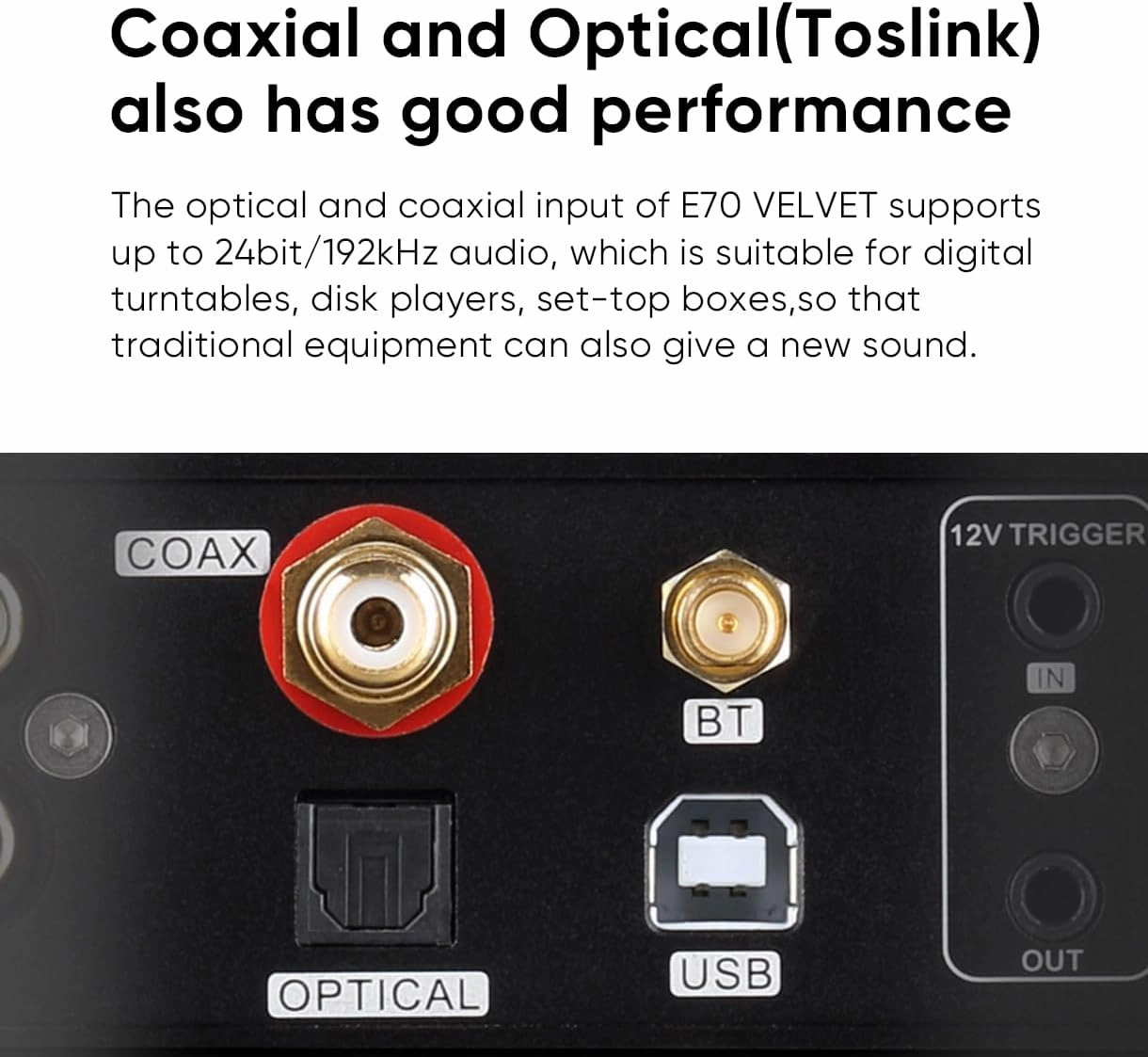 TOPPING E70 VELVET AK4499EX DAC XMOS XU316 DSD512 32bit/768kHz Decoder Bluetooth 5.1 USB/OPT/COAX Input RCA/XLR Output Audio Converter Hi-Res DAC with Remote Control (Black)