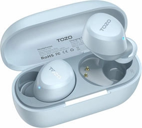 TOZO A1 Wireless Earbuds Bluetooth 5.3 Light Weight in Ear IPX5 Waterproof Headphones 2 Mic for AI Calls, Immersive Premium Sound Bass Headset with Charging Case, 32 Presets EQ Customization via App wireless earbuds,Bluetooth earphones,true wireless stereo