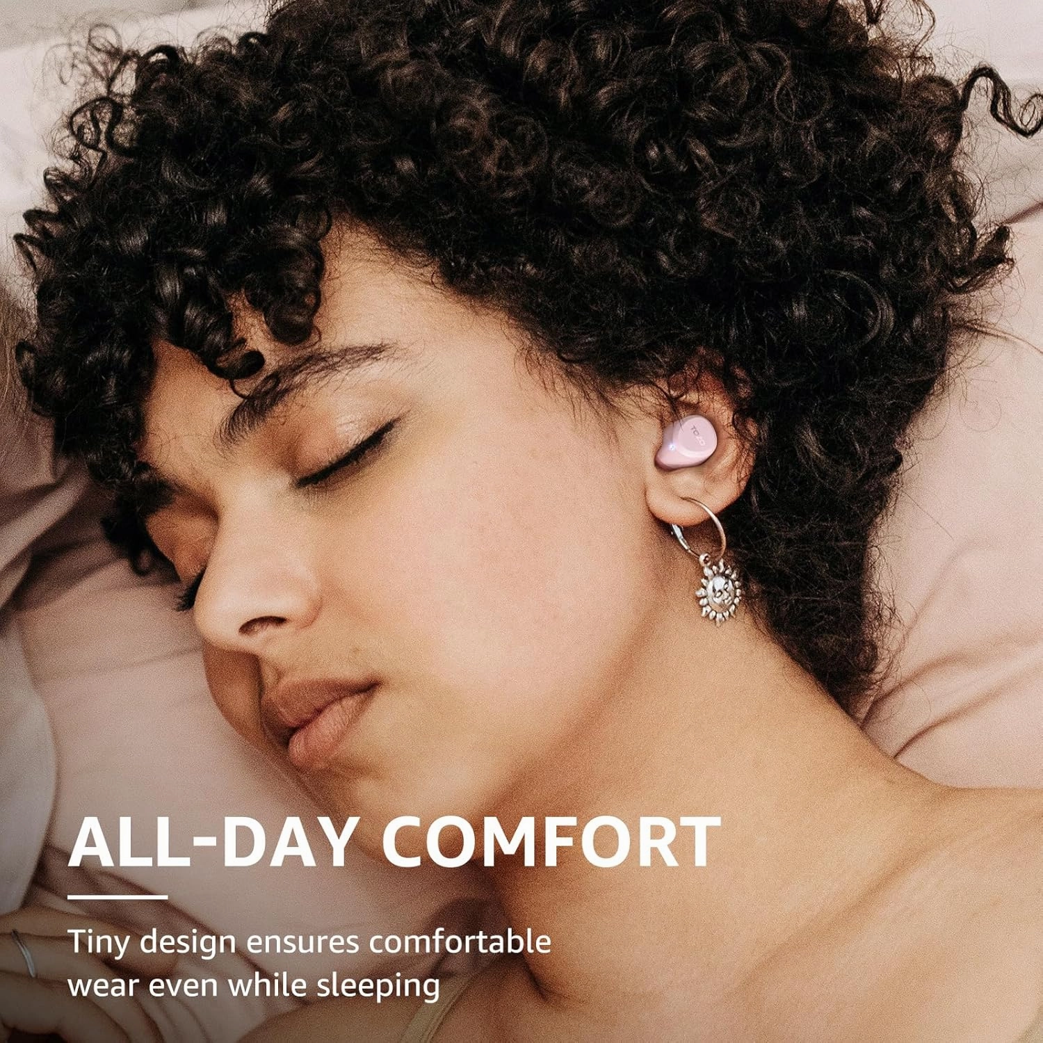 TOZO A1 Wireless Earbuds Bluetooth 5.3 Light Weight in Ear IPX5 Waterproof Headphones 2 Mic for AI Calls, Immersive Premium Sound Bass Headset with Charging Case, 32 Presets EQ Customization via App