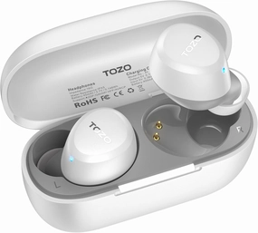 TOZO A1 Wireless Earbuds Bluetooth 5.3 Light Weight in Ear IPX5 Waterproof Headphones 2 Mic for AI Calls, Immersive Premium Sound Bass Headset with Charging Case, 32 Presets EQ Customization via App wireless earbuds,Bluetooth earphones,true wireless stereo