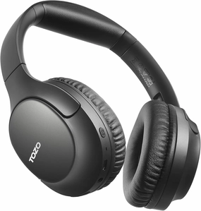 TOZO Bluetooth 5.4 Over Ear Headphones, ENC Call Noise Cancelling Mic, Foldable Wireless Headset, 70H Playback, Deep Bass Stereo Sound, Customizable EQ via Button & App, for Travel and Home, Upgraded over-ear headphones,closed back headphones,wireless 