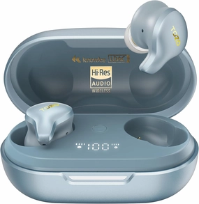 TOZO Golden X1 Wireless Earbuds Balanced Armature Driver and Hybrid Dynamic Driver, Bluetooth Headphones OrigX Pro, LDAC & Hi-Res Audio Wireless, Noise Cancellation Headset Blue audiophile headphones,high-end headphones,studio over-ear,