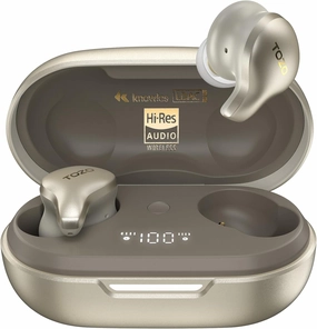 TOZO Golden X1 Wireless Earbuds Balanced Armature Driver and Hybrid Dynamic Driver, Bluetooth Headphones OrigX Pro, LDAC & Hi-Res Audio Wireless, Noise Cancellation Headset Champagne audiophile headphones,high-end headphones,studio over-ear,