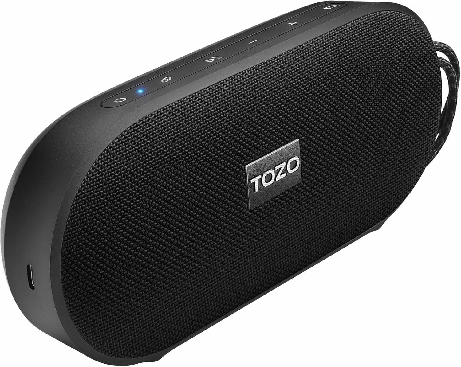 TOZO PA1 Bluetooth Speaker with 20W Stereo Sound, 25H Playtime, IPX7 Waterproof Portable Wireless Speaker with EQ Mode APP Control, Dual Pairing for Home, Outdoor Travel, Black wireless speakers,portable Bluetooth speaker,multiroom speaker,