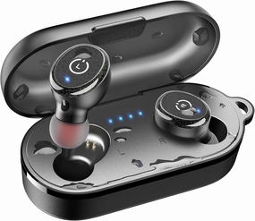 TOZO T10 True Wireless Bluetooth 5.3 Earbuds, 45H Playtime, Wireless Charging Case, IPX8 Waterproof Stereo Headphones in Ear Built in Mic Headset Premium Sound with Deep Bass, 32 Preset EQs via APP wireless earbuds,Bluetooth earphones,true wireless stereo,