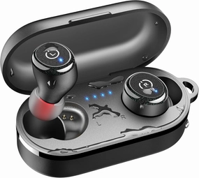 TOZO T10 Wireless Earbuds Bluetooth 5.3 Headphones, App Customize EQ, Ergonomic Design, 55H Playtime, Wireless Charging Case, IPX8 Waterproof Sound in-Ear Headset, 2025 New Version TWS earbuds,compact wireless buds,Bluetooth ear tips,