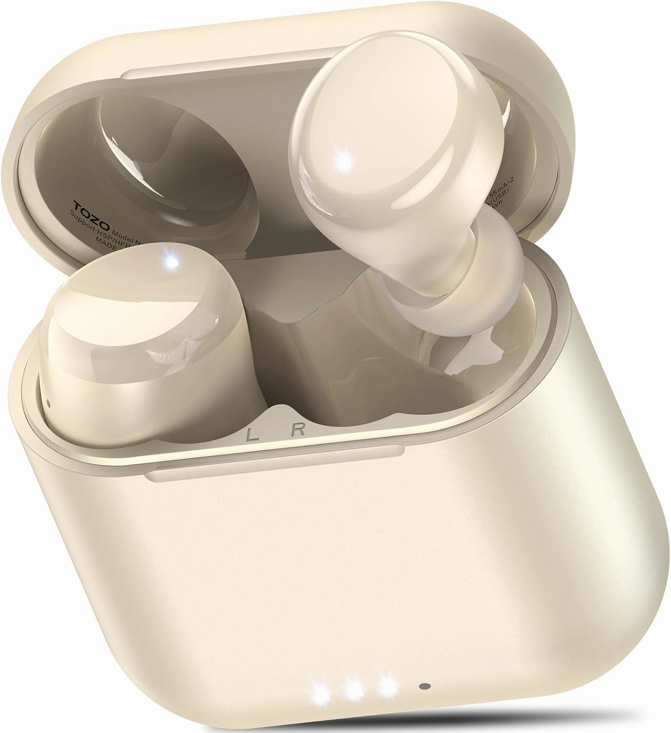 TOZO T6 True Wireless Earbuds Bluetooth 5.3 Headphones 50H Long Playtime, Wireless Charging Case, IPX8 Waterproof Stereo Earphones, Built-in Mic Calls, Headset Premium Deep Bass 32 Preset EQs via APP noise cancelling headphones,ANC headphones,travel headph