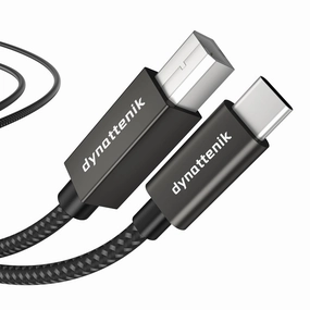 TrackSync100 | 1.0m USB-C to B MIDI Cable for Updating A-B Cables, MIDI Keyboards, Controllers, Audio Interfaces | Compatible with PC, Mac, Linux, Chrome OS wireless audio bridge,Bluetooth transmitter,WiFi audio link,