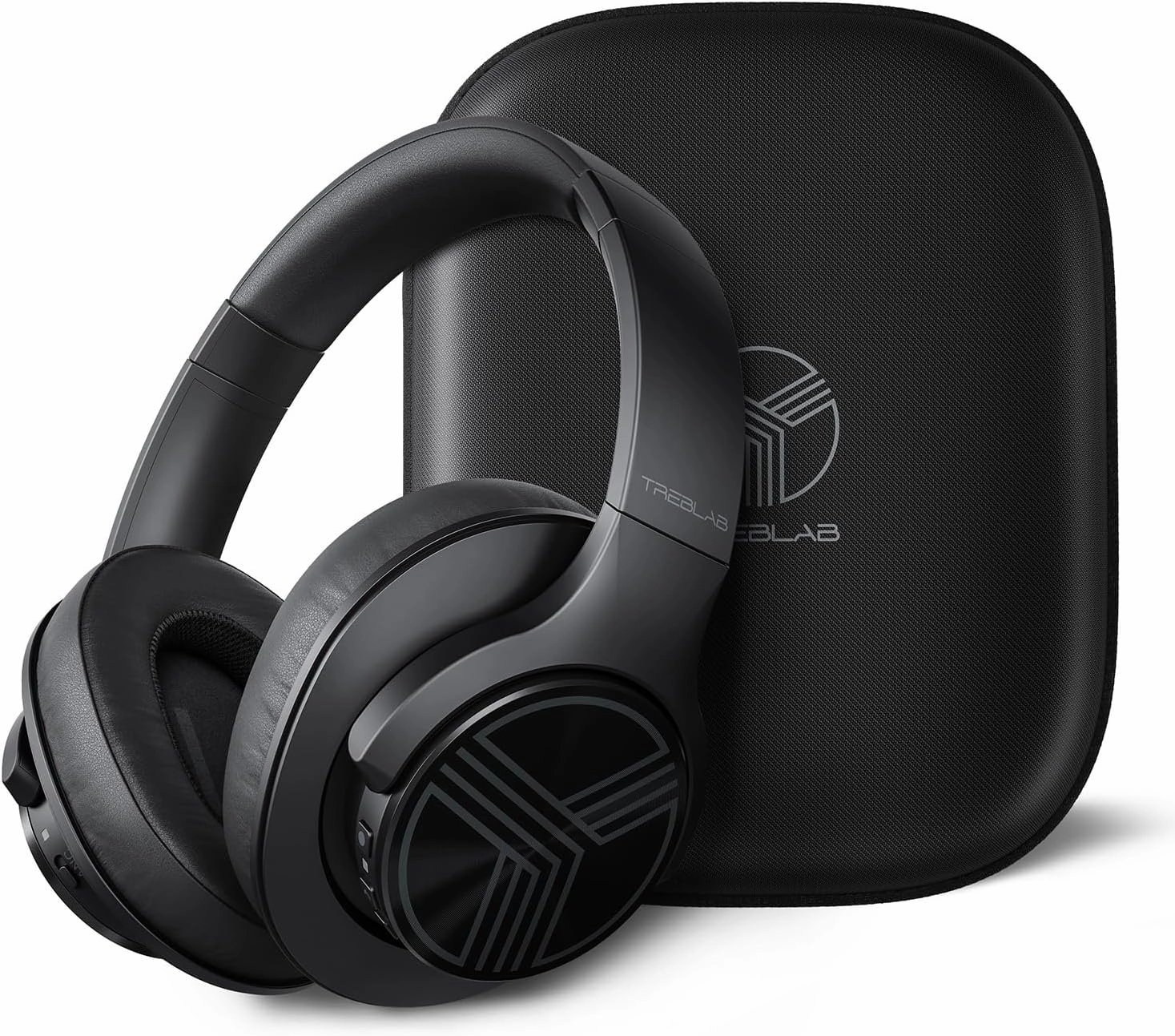 TREBLAB Z2 Active Noise Cancelling Workout Headphones - Signature-HD Sound, Deep Bass, 35H Battery, Comfortable, Foldable Over Ear Bluetooth Headphones Wireless. for Gym, Sport, Travel. Mic for Calls over-ear headphones,closed back headphones,wireless stud