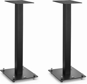 triangle - Speaker Stands S01 for Home Theater & HiFi Bookshelf Speakers - Height 600 mm - Universal Compatibility Stands - Black (Pair) speaker stands,monitor stands,floor speaker holders,