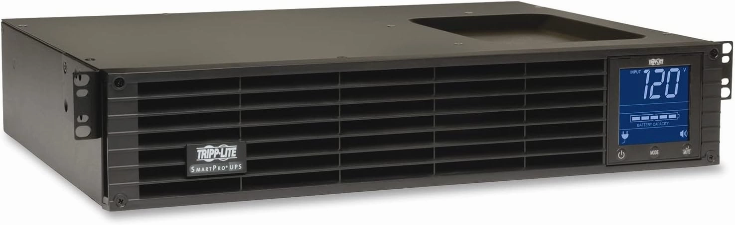 Tripp Lite 1500VA Sine Wave UPS Battery Backup, LCD, 1000W AVR Line-Interactive, 2U Rackmount, USB, DB9, 2 & 3 Year Warranties, $250,000 Insurance (SMC15002URM) Black rackmount gear,audio rack equipment,studio rackmounts,