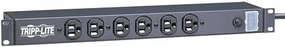 Tripp Lite 6 Outlet Rackmount Network-Grade PDU Power Strip, Front-Facing, 1U, 15A, 15ft Cord with 5-15P Plug (RS-0615-F) rackmount gear,audio rack equipment,studio rackmounts,