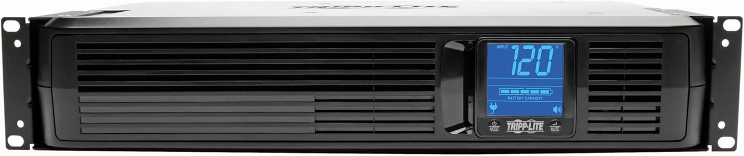 Tripp Lite SMART1500LCDXL 1500VA Smart UPS Back Up, 900W Rack-Mount/Tower, LCD, AVR, Extended Runtime Option, USB, DB9, 3 Year Warranty & Dollar 250,000 Insurance Black