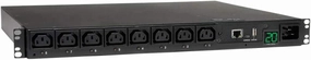 Tripp Lite Switched PDU, 8 Outlets (8 C13), C20/L6-20P Input, 8 ft. Cord, 3.3-3.8kW, 1U Rack-Mount Single-Phase PDU (PDUMH20HVNET) rackmount gear,audio rack equipment,studio rackmounts,