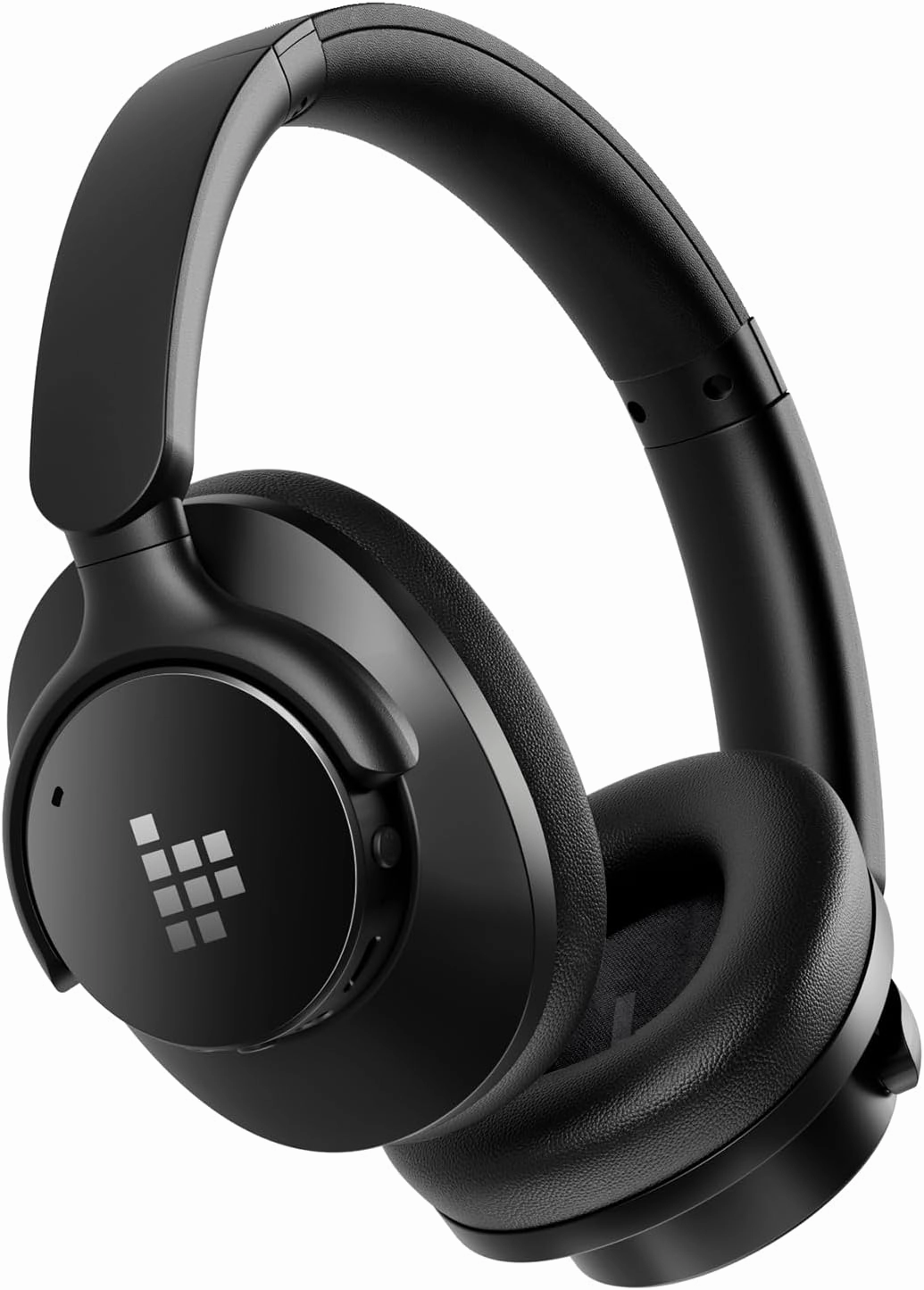 Tronsmart Sounfii Q20 Active Noise Cancelling Headphones, Wireless Over Ear Headphones, 60H Playtime, Rich-Detailed Sound, Customize EQ, Comfort Fit Ear Cups, for Travel, Home Office(Black) over-ear headphones,closed back headphones,wireless studio cans,