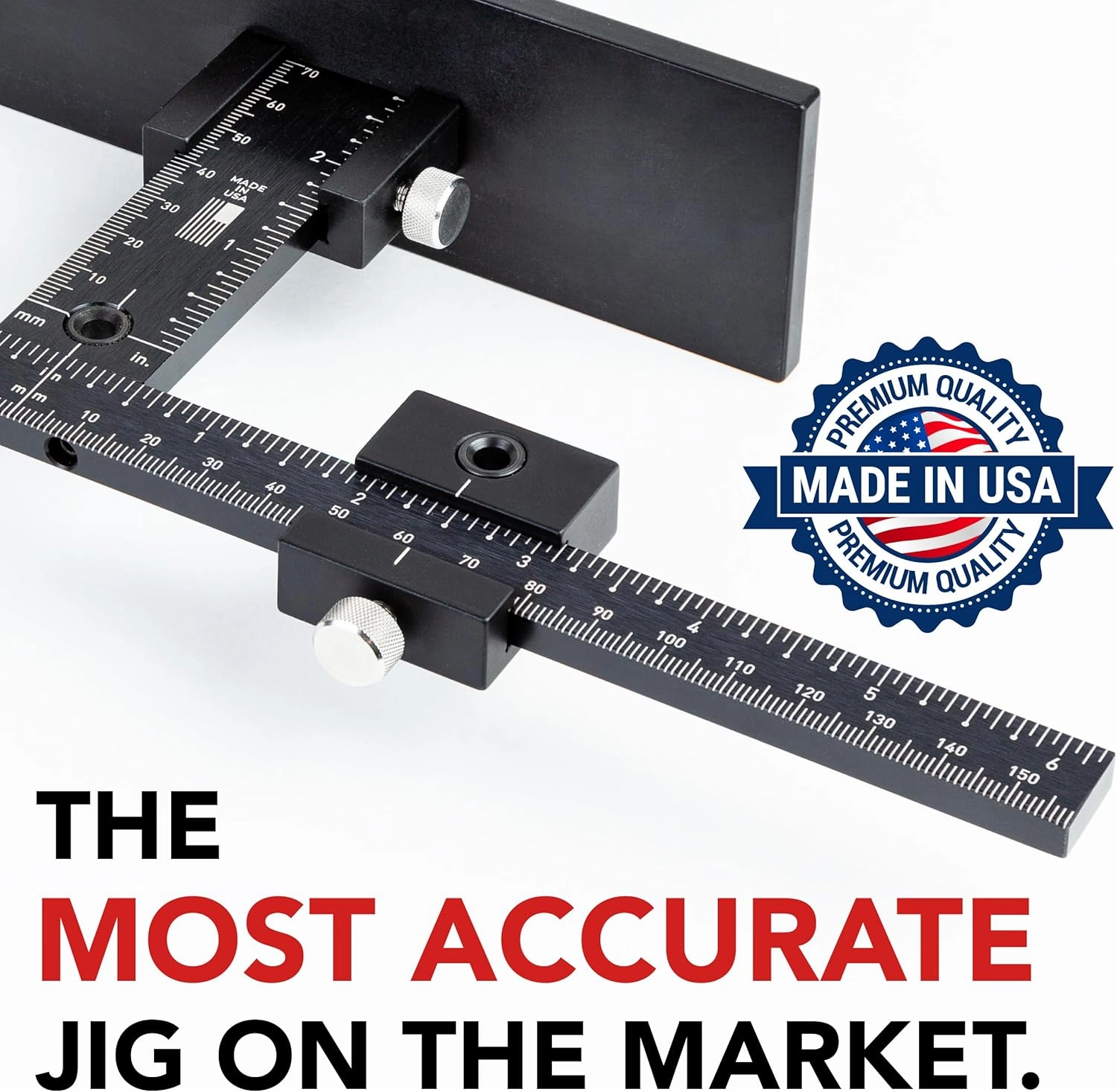 True Position Tools The Original Cabinet Hardware Jig - Made in USA - Most Accurate Tool for Knobs and Pulls - Hand Calibrated