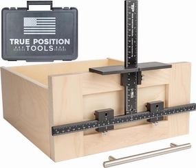 True Position Tools The Original Cabinet Hardware Jig - Made in USA - Most Accurate Tool for Knobs and Pulls - Hand Calibrated equipment cabinet,AV gear cabinet,component enclosure,