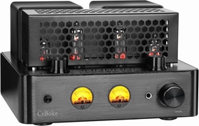 Tube Amplifier, Stereo Vacuum Tube Class A/B Amplifier,Integrated Amplifier with Bluetooth 5.0,Subwoofer Output, Headphone Output, Record Player Phono Preamp and USB DAC integrated amplifier,stereo receiver,hi-fi amp combo,