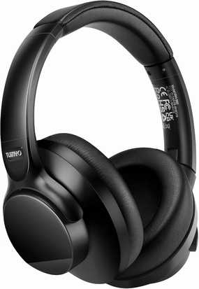 TUINYO Wireless Headphones Noise Cancelling Over Ear Bluetooth Headphones with 60H Playtime, Deep Bass Hi-Fi Stereo Sound & Comfortable Earpads for Travel, Home and Office-Black over-ear headphones,closed back headphones,wireless studio cans,